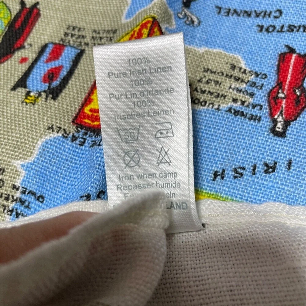 Map of Royal Brittan Ulster‎ Weavers Towel Irish Linen  17 x 26